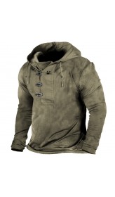 Men's Outdoor Retro Long Sleeve Hoodie HF1501-03-01