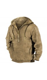 Casual and Relaxed Zip-Up Sweatshirt HF1914-01-02