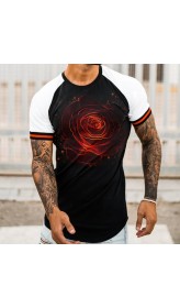 Rose Comfort Release Loose T-Shirt HF2114-04-02
