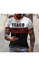 Casual 3D round neck printed T-shirt HF1210-02-02