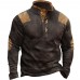 Casual long sleeve stand collar men's T-shirt HF1302-02-02 Casual long sleeve stand collar men's T-shirt HF1302-02-02