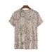 Men's Dog Print Crew Neck Casual Short Sleeve T-Shirt